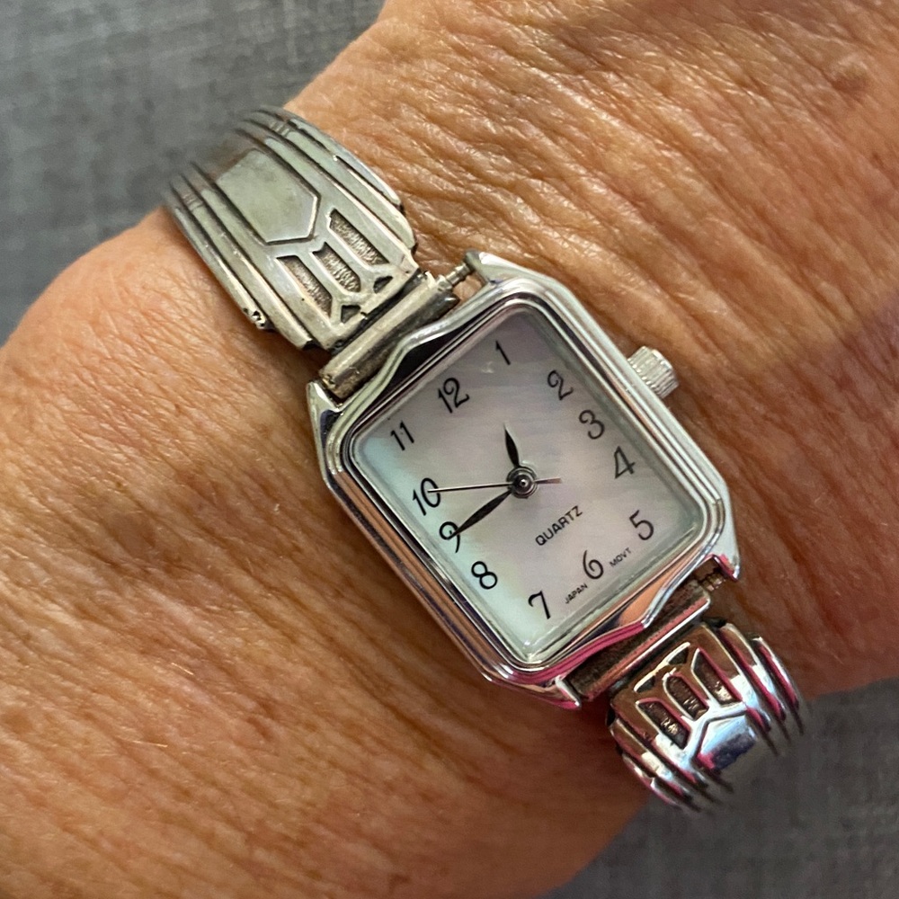 Art Deco Silver Spoon Bracelet Watch